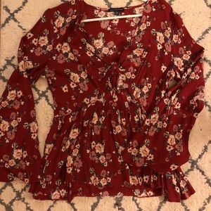 AE floral blouse